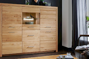 Highboard Wildeiche massiv Z19190