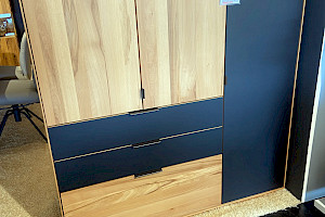 Massivholz Highboard Kernbuche